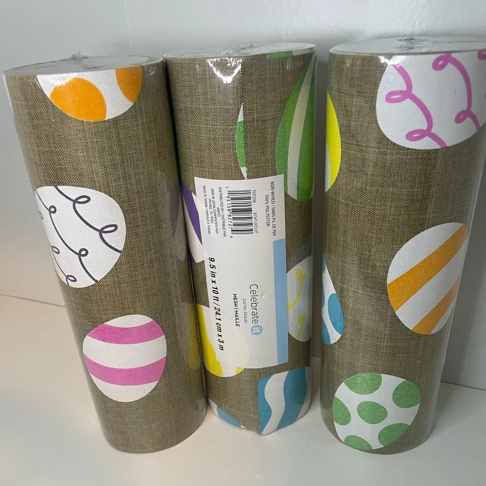 Easter Egg Burlap Mesh,Arts & Crafts, Easter table decor, Easter Wreaths